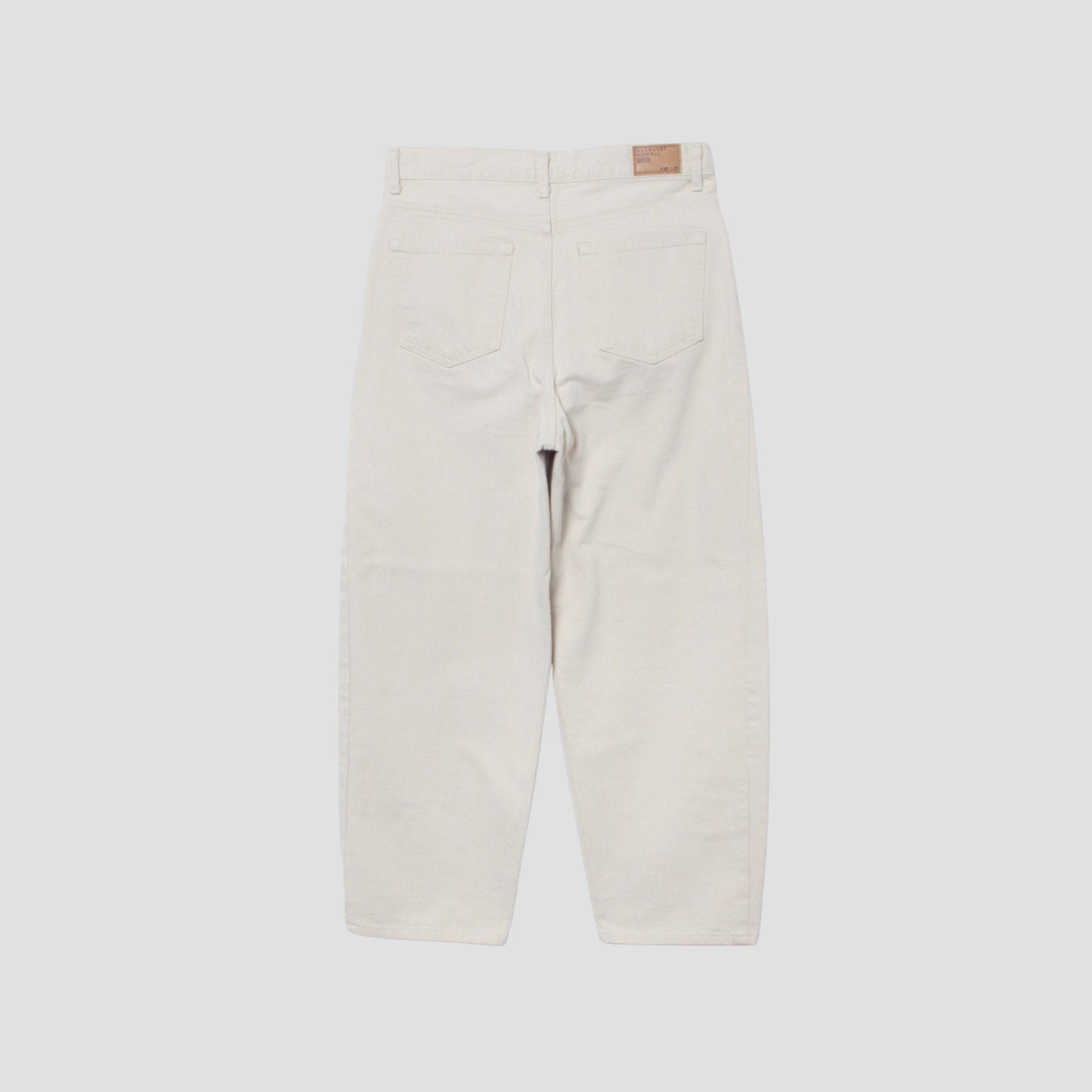 WHITE DENIM TROUSERS