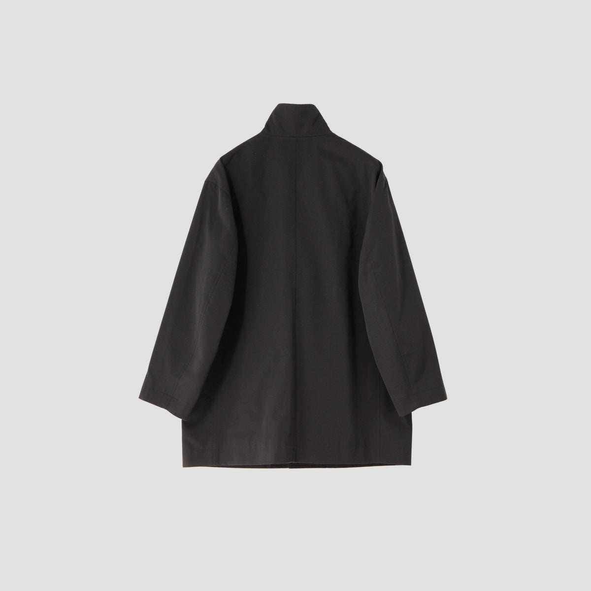 WOOL NYLON PLAINWEAVE COAT
