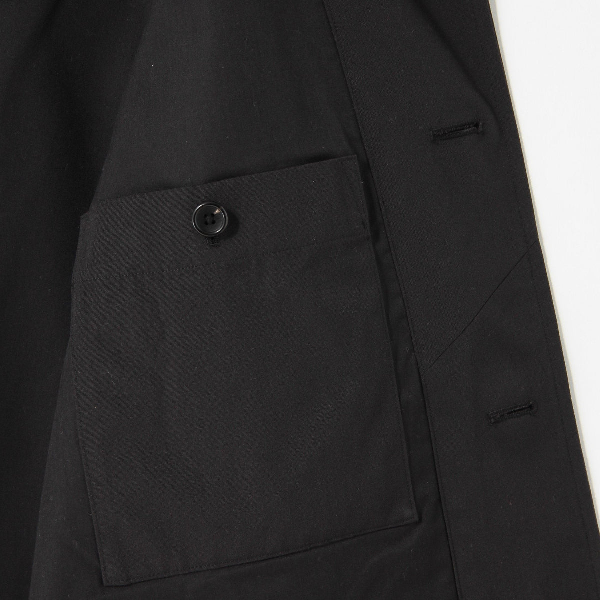 WOOL NYLON PLAINWEAVE COAT