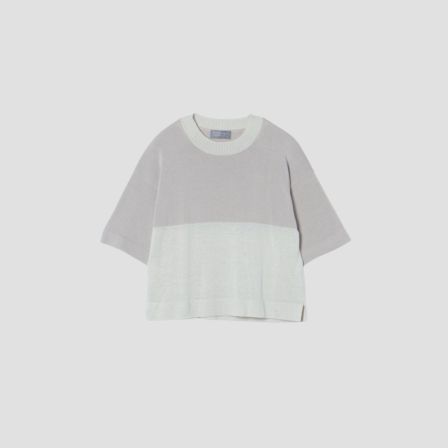 BLOCK COTTON LINEN SILK KNIT