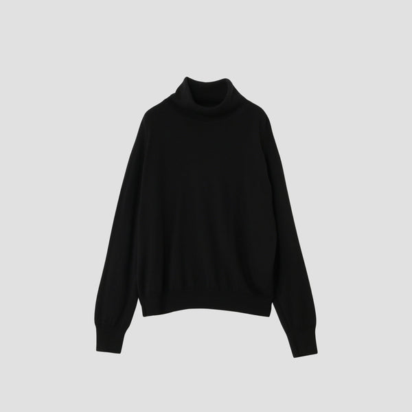 FINE WOOL TURTLE NECK KNIT