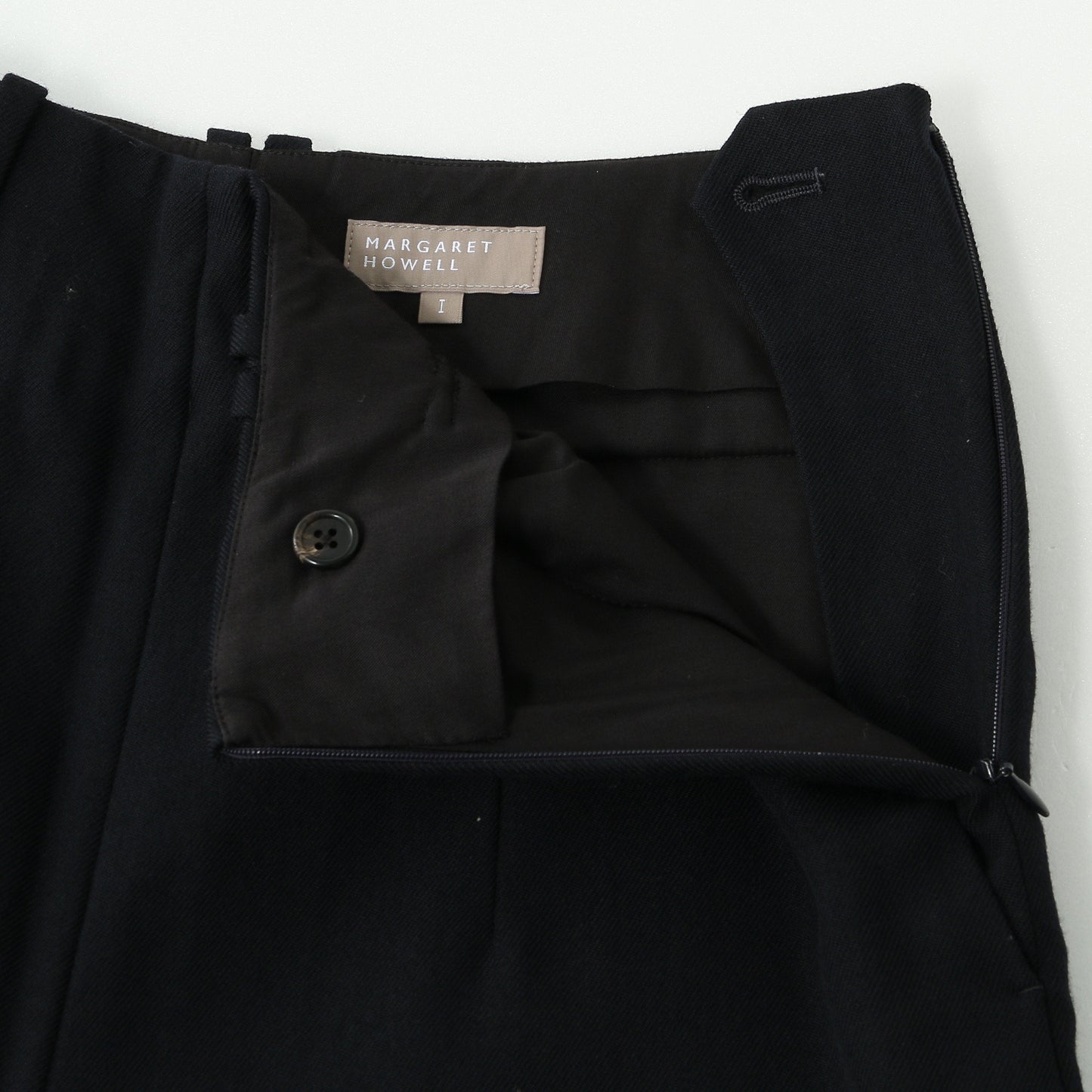 WOOL GABARDINE TROUSERS
