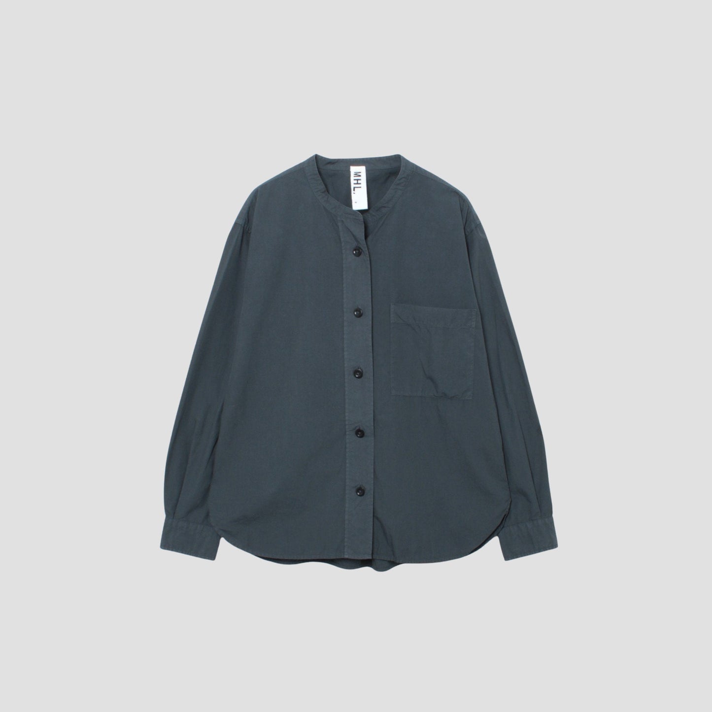 GARMENT DYE COTTON POPLIN SHIRT