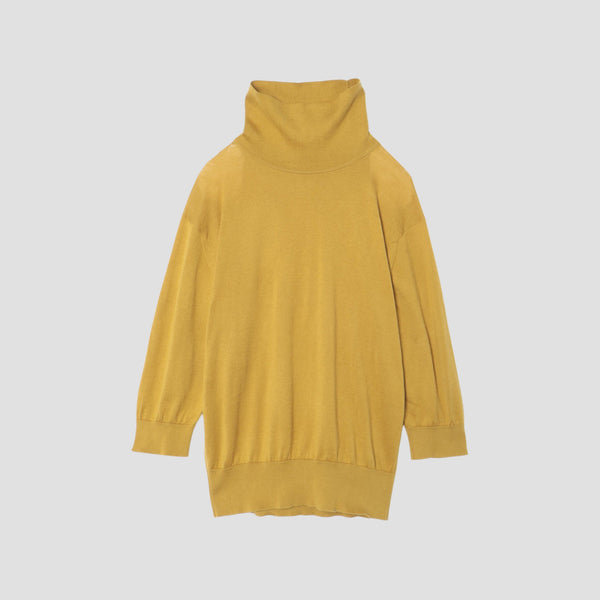 SEA ISLAND COTTON TURTLE NECK KNIT