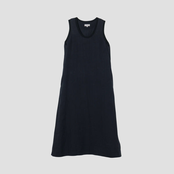 PLAIN WEAVE LINEN DRESS
