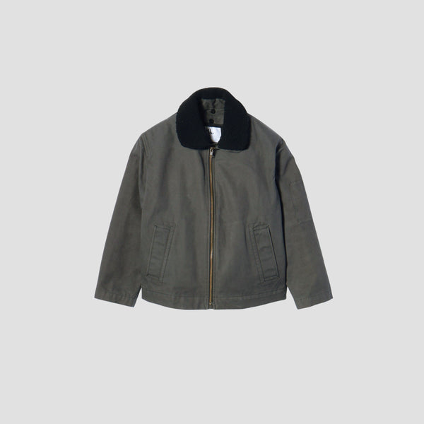 TUMBLED COTTON CANVAS BLOUSON