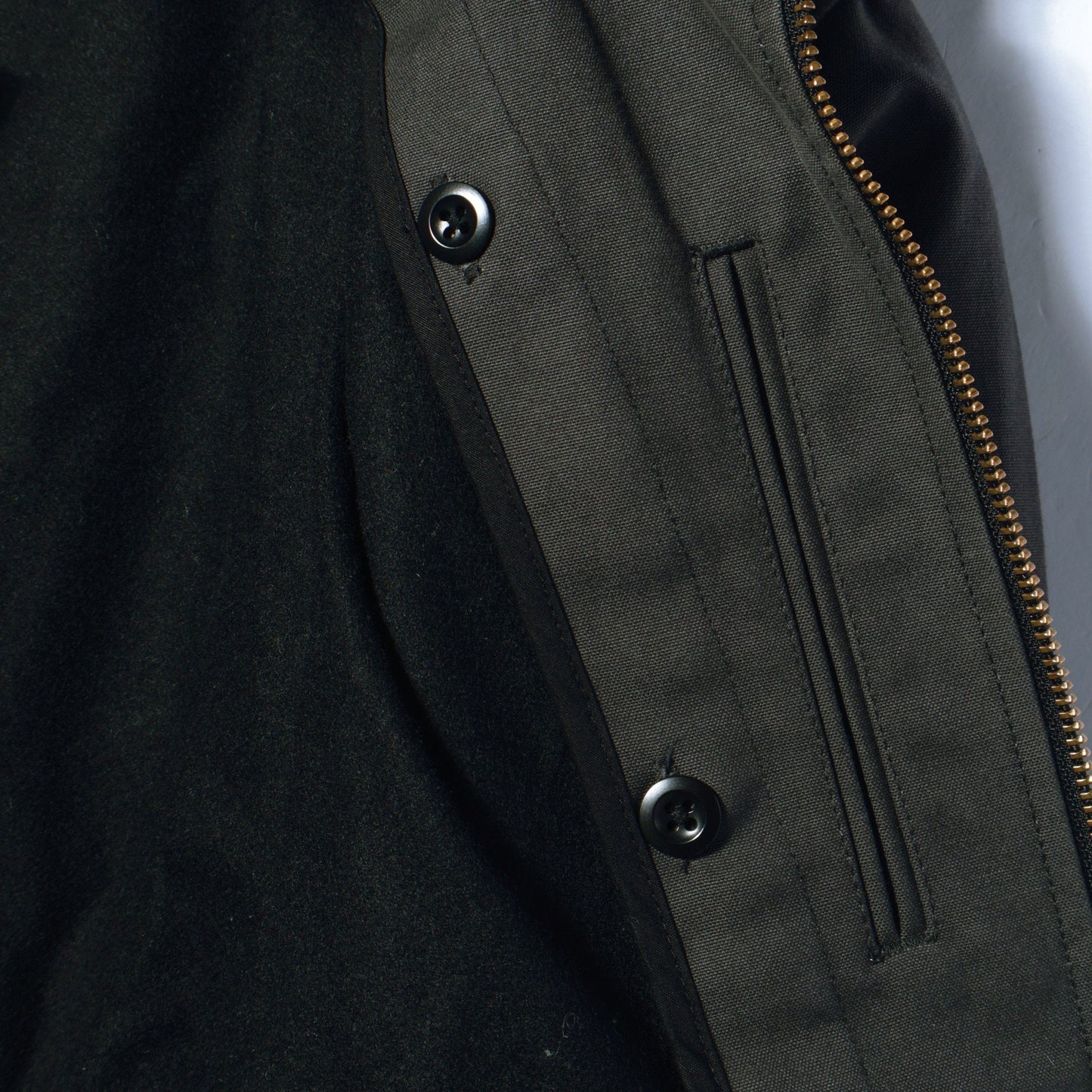 TUMBLED COTTON CANVAS BLOUSON