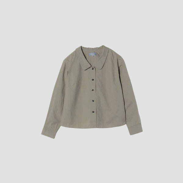 COTTON WOOL POPLIN SHIRT
