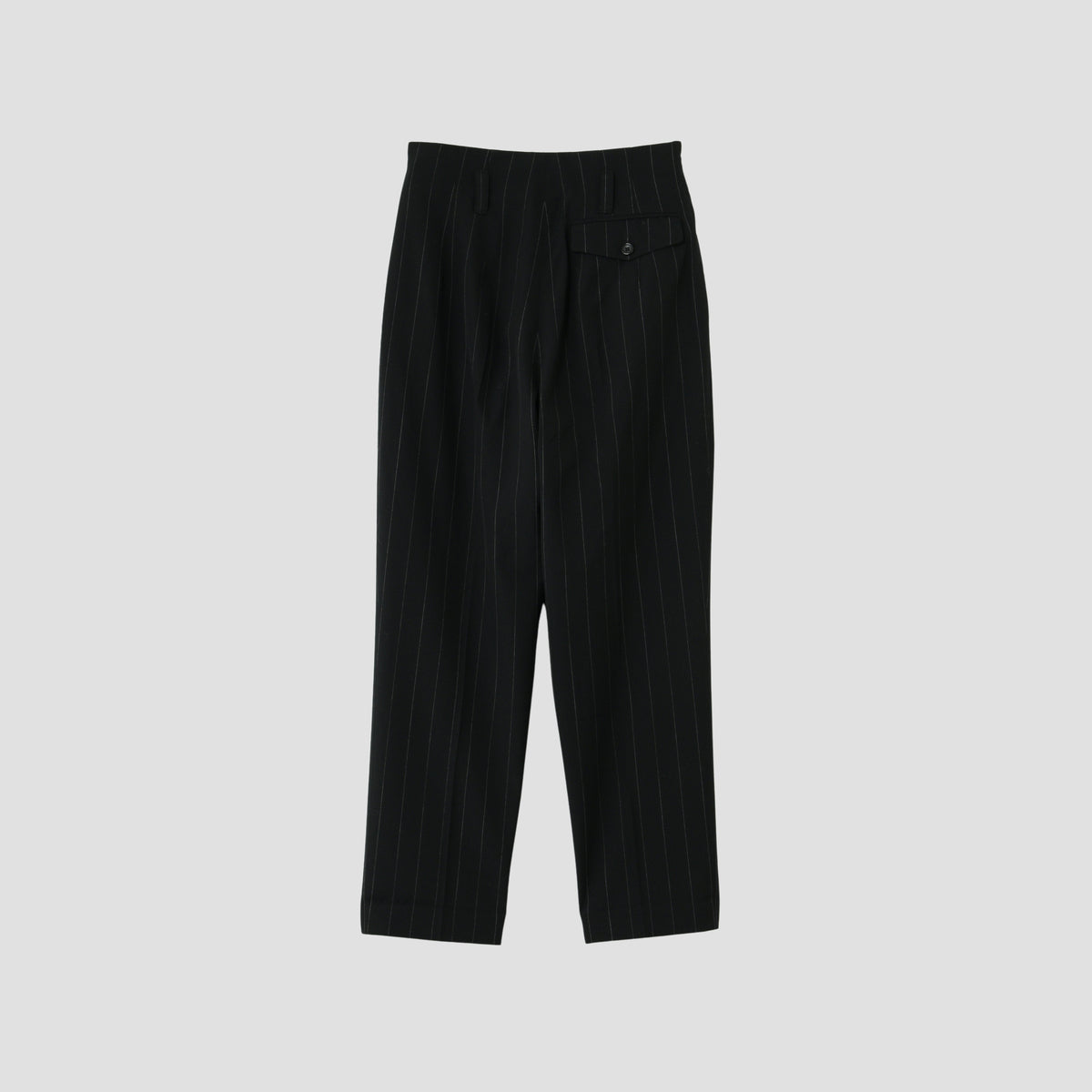 WIDE PINSTRIPE WOOL TROUSERS