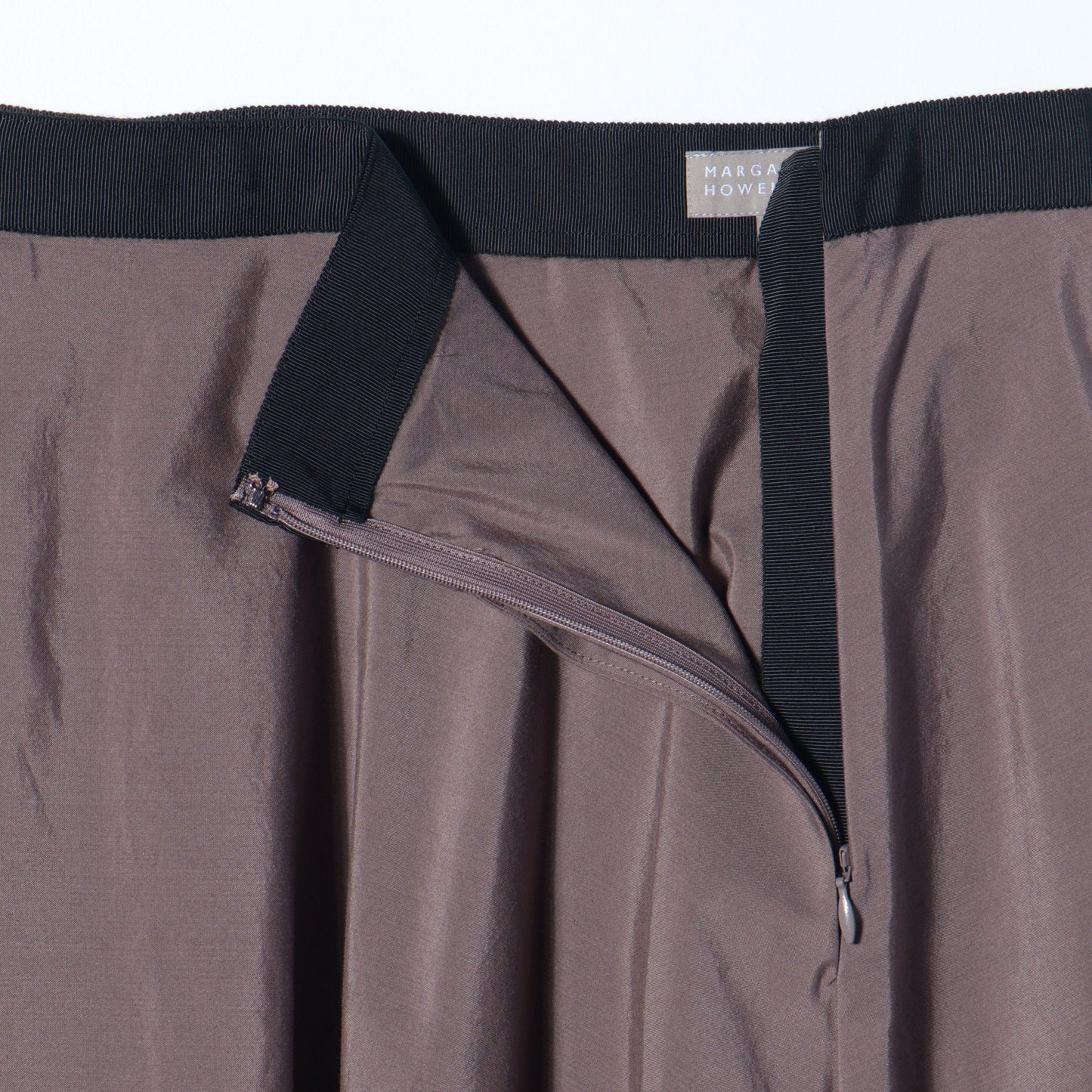 SILK COTTON POPLIN SKIRT