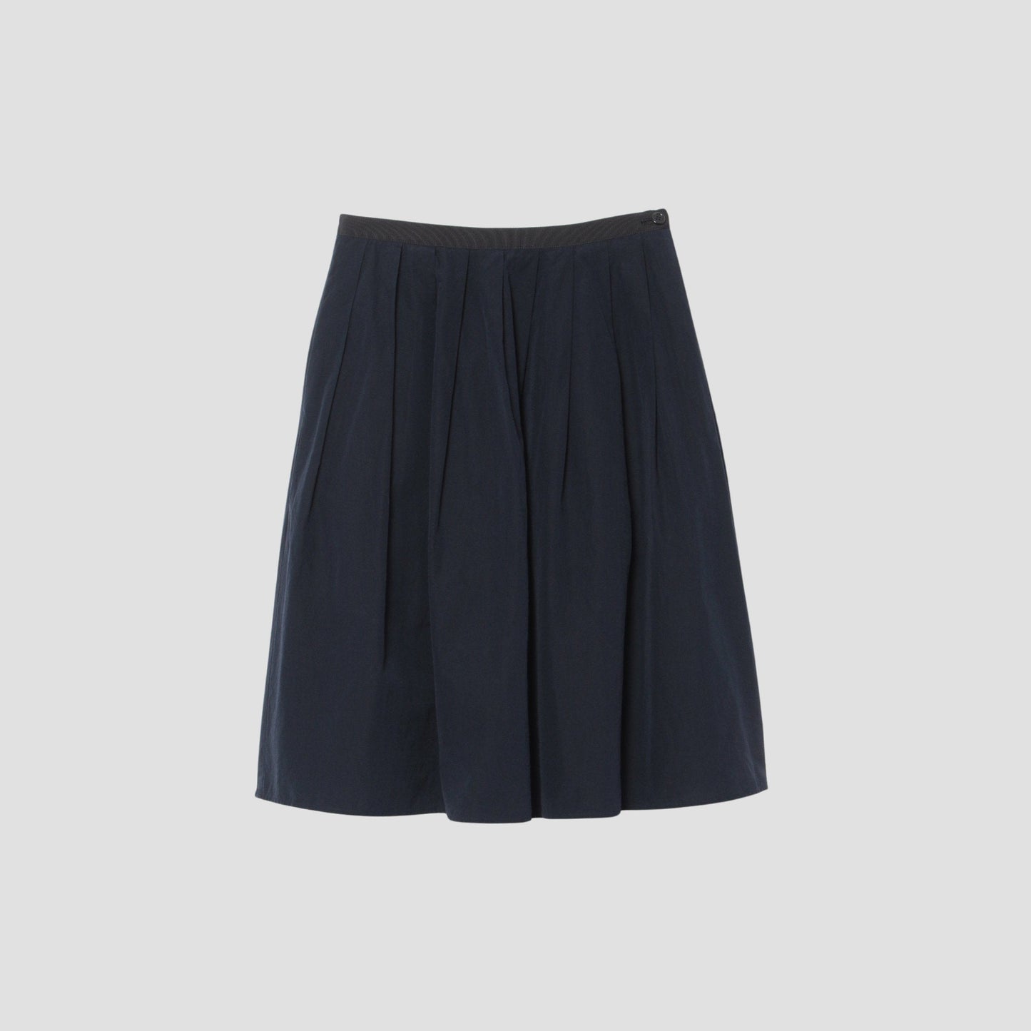 WASHED COTTON POPLIN SKIRT