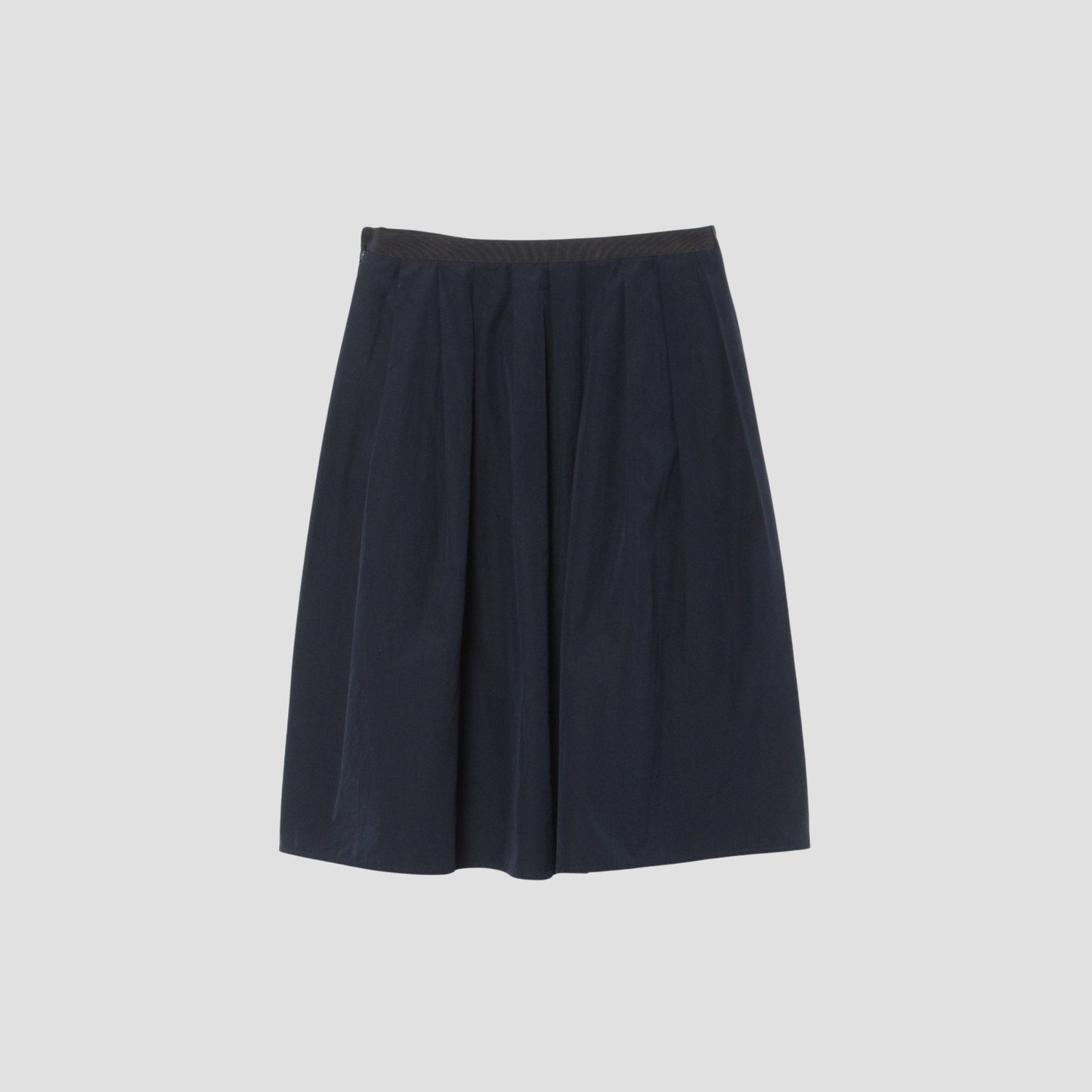 WASHED COTTON POPLIN SKIRT