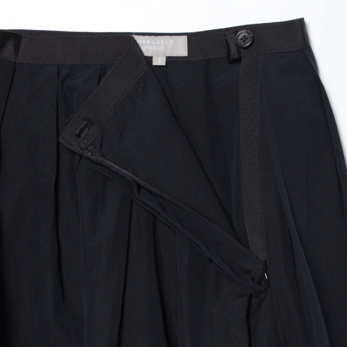 WASHED COTTON POPLIN SKIRT