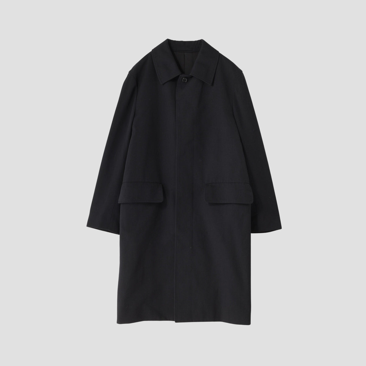 WOOL COTTON GABARDINE COAT