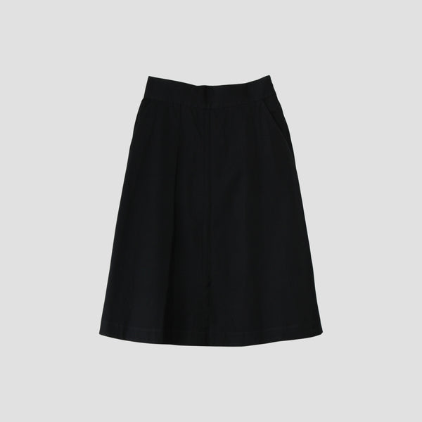 GLAZED COTTON CUPRA SKIRT