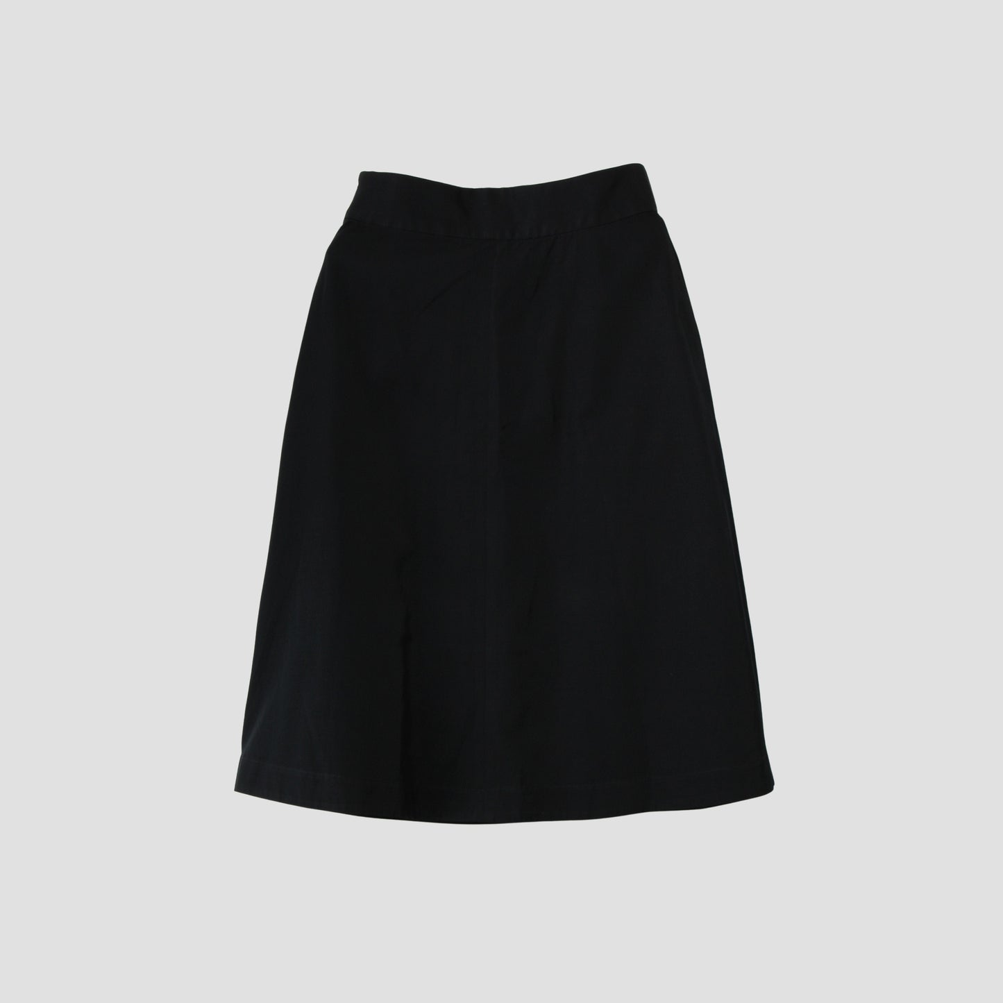 GLAZED COTTON CUPRA SKIRT