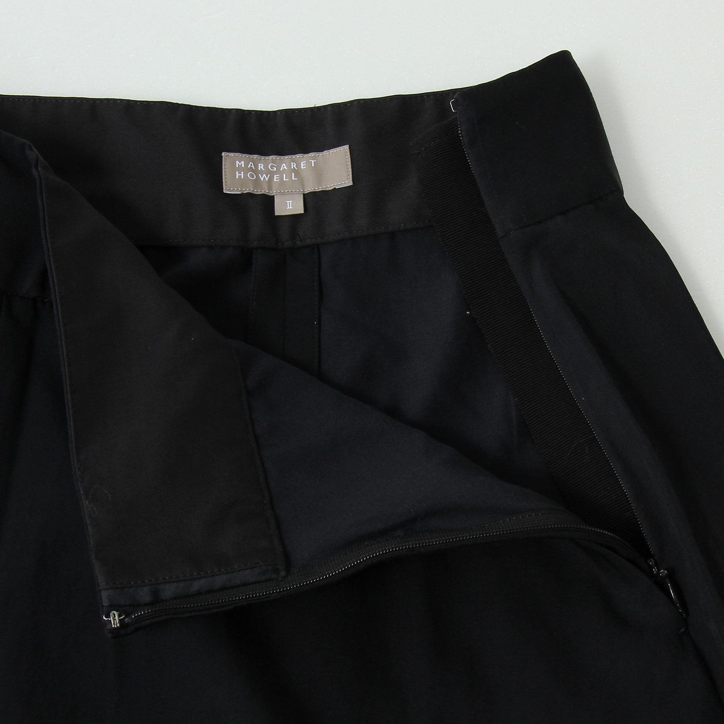 GLAZED COTTON CUPRA SKIRT