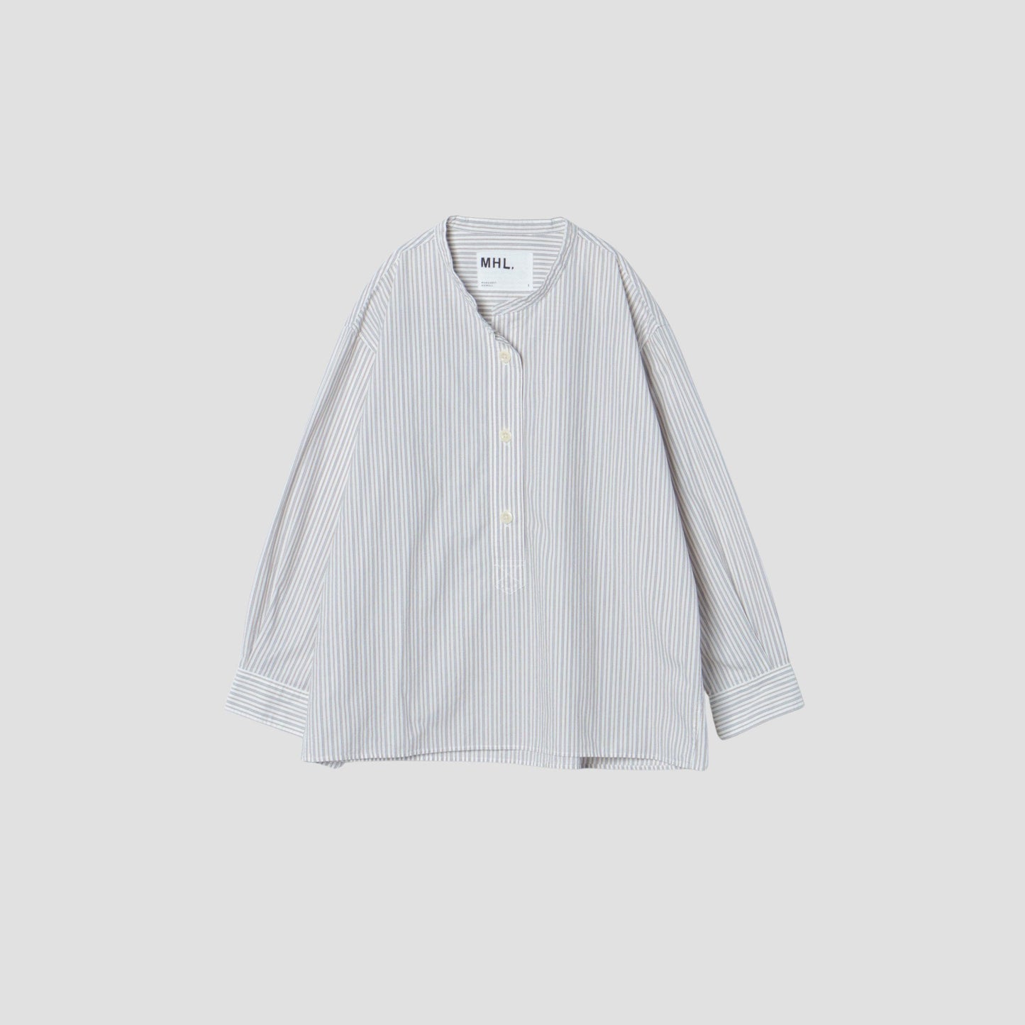 TRAM STRIPE COTTON SHIRT