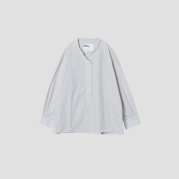 TRAM STRIPE COTTON SHIRT