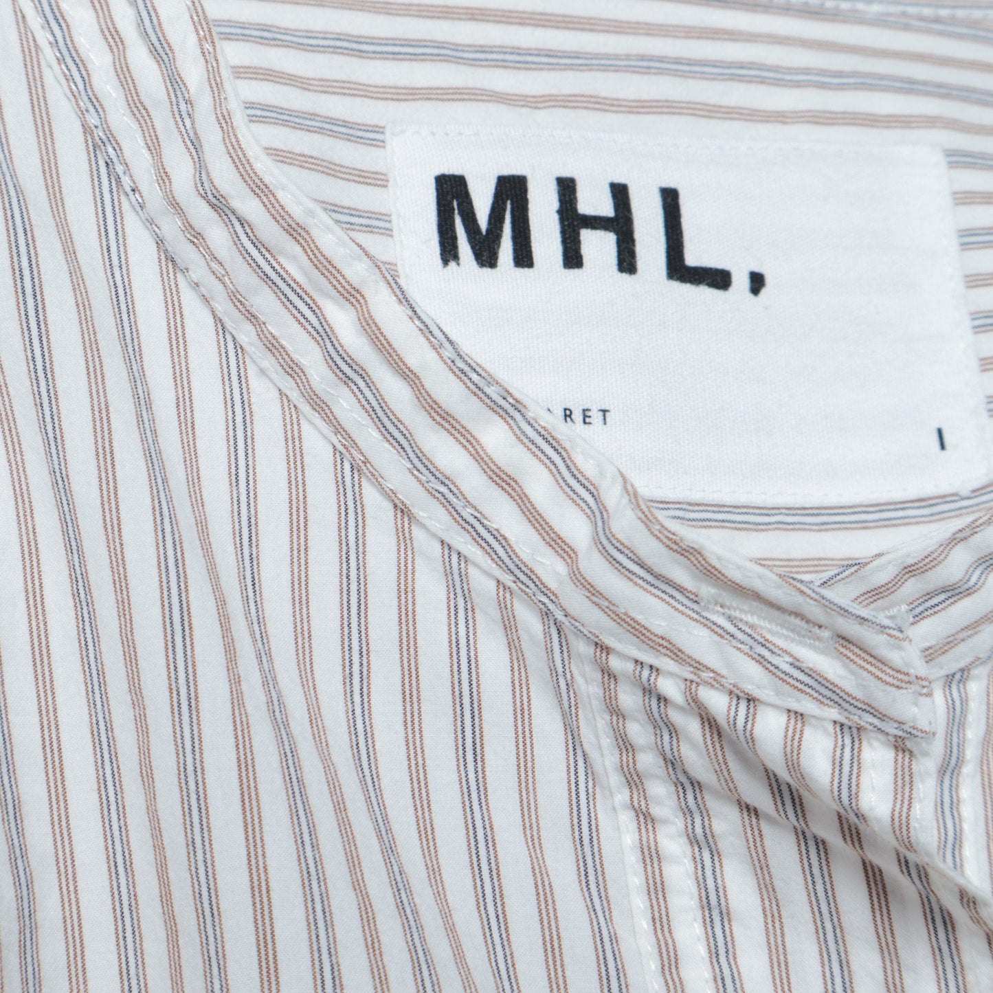 TRAM STRIPE COTTON SHIRT