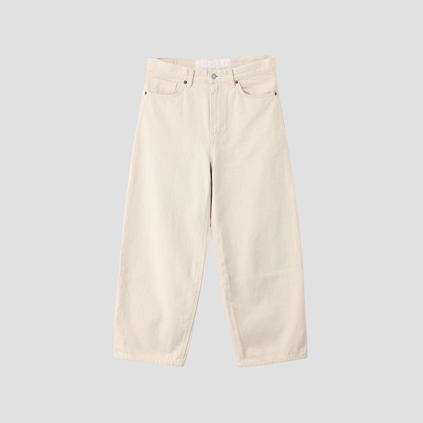 WHITE DENIM TROUSERS