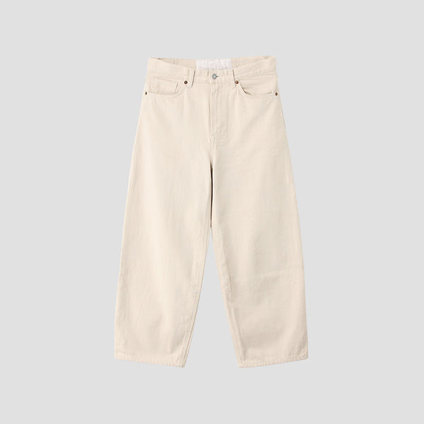 WHITE DENIM TROUSERS