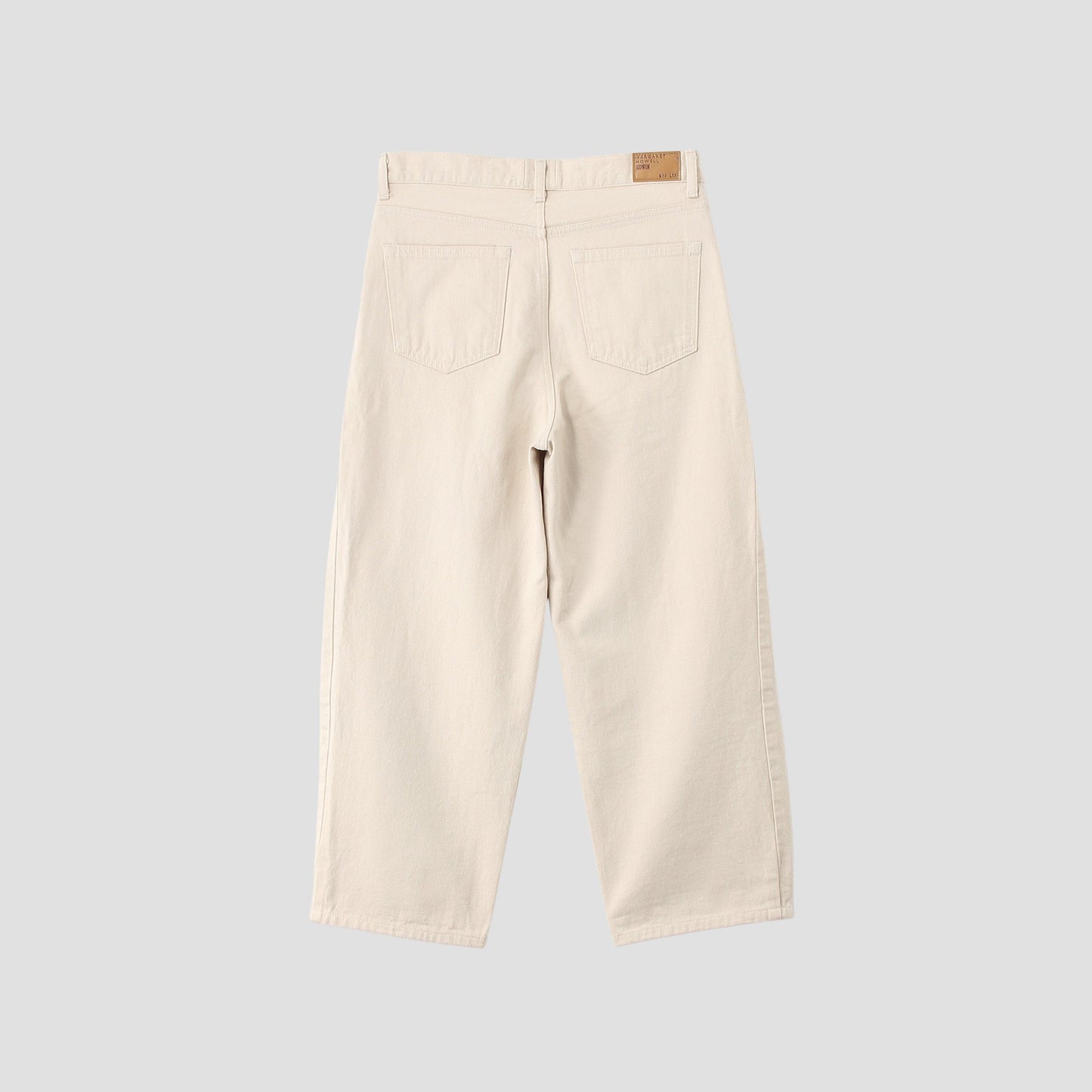 WHITE DENIM TROUSERS