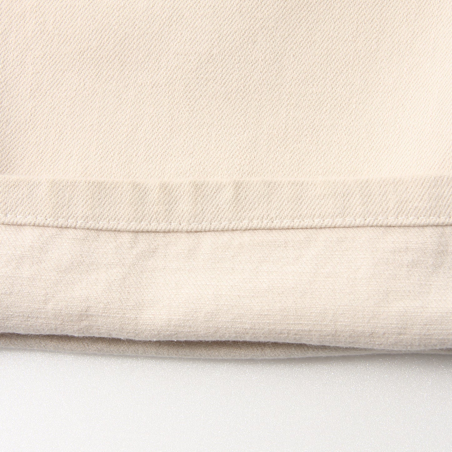 WHITE DENIM TROUSERS