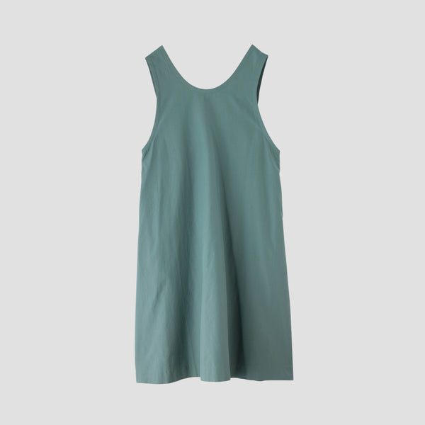 SILK COTTON POPLIN DRESS