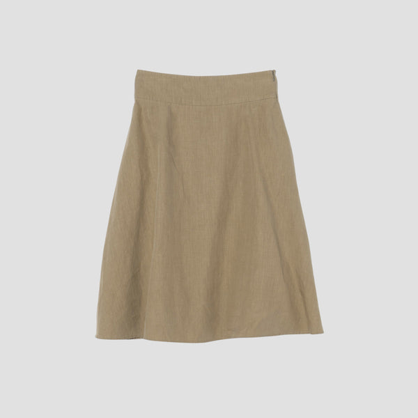 HIGH DENSE LINEN SKIRT