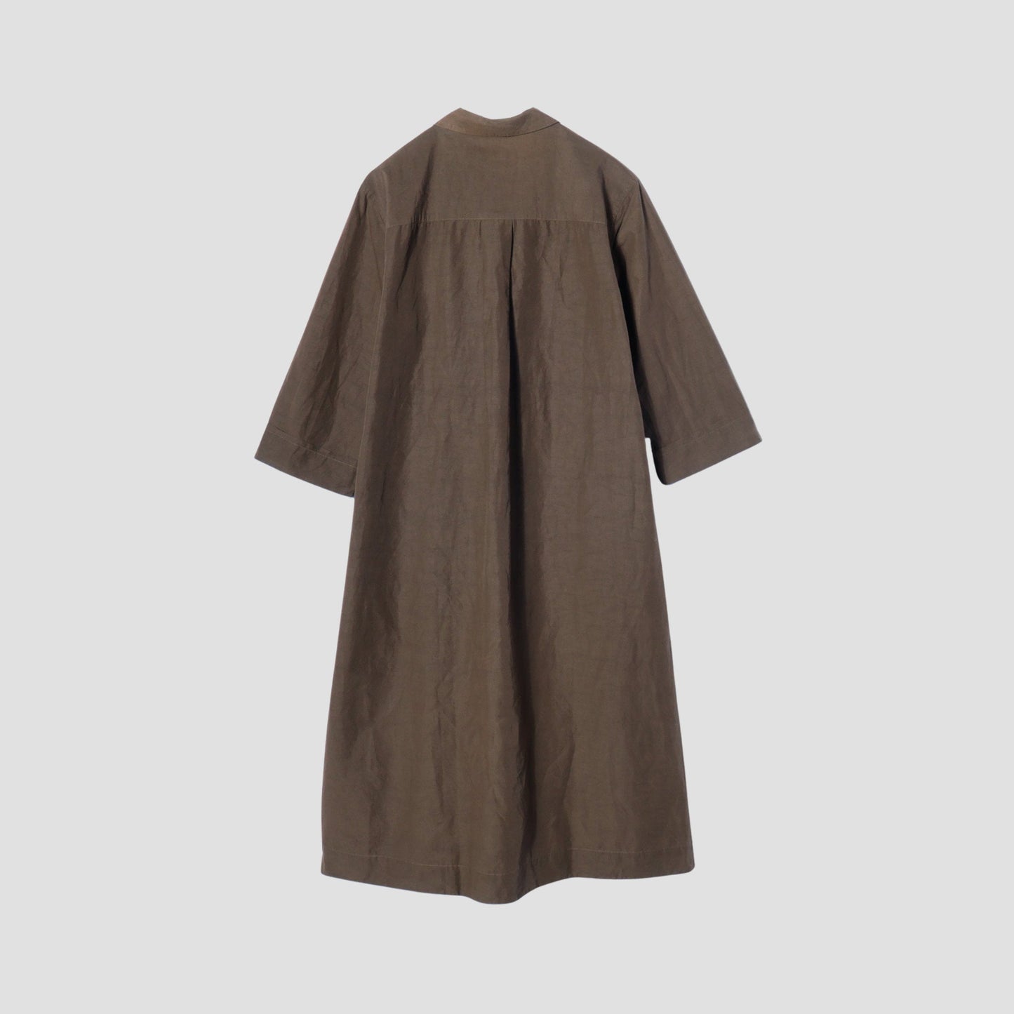 FINE PLAINWEAVE COTTON LINEN DRESS