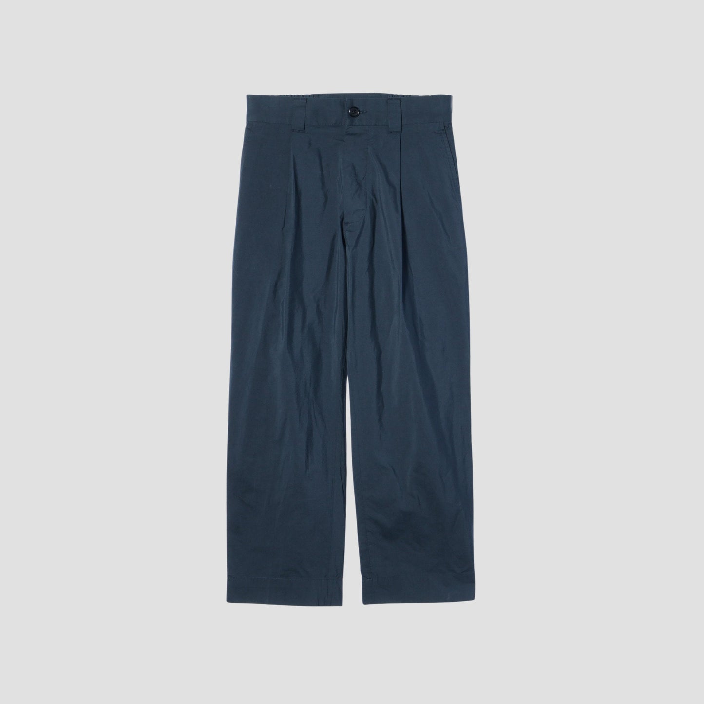 COTTON SILK POPLIN TROUSERS