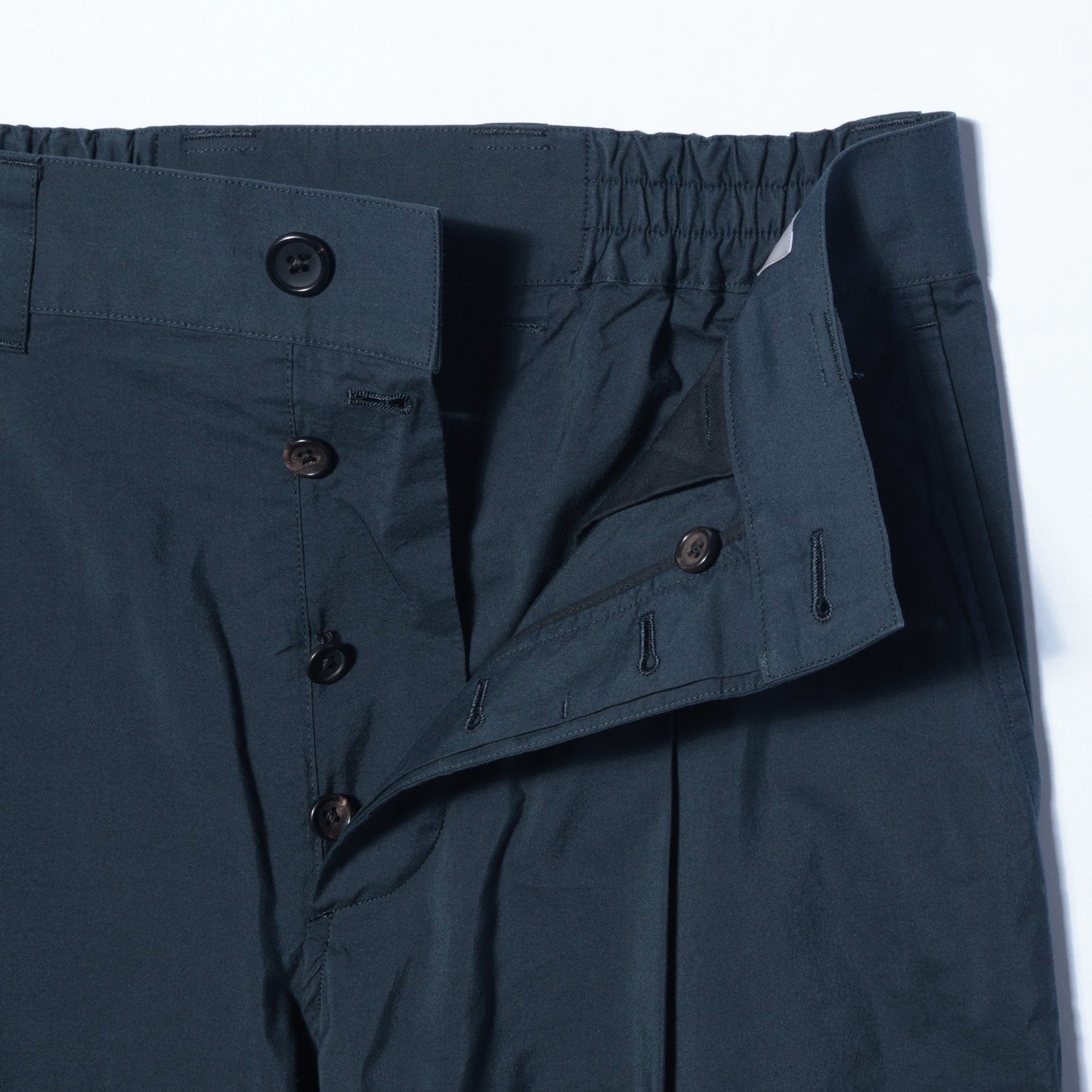 COTTON SILK POPLIN TROUSERS