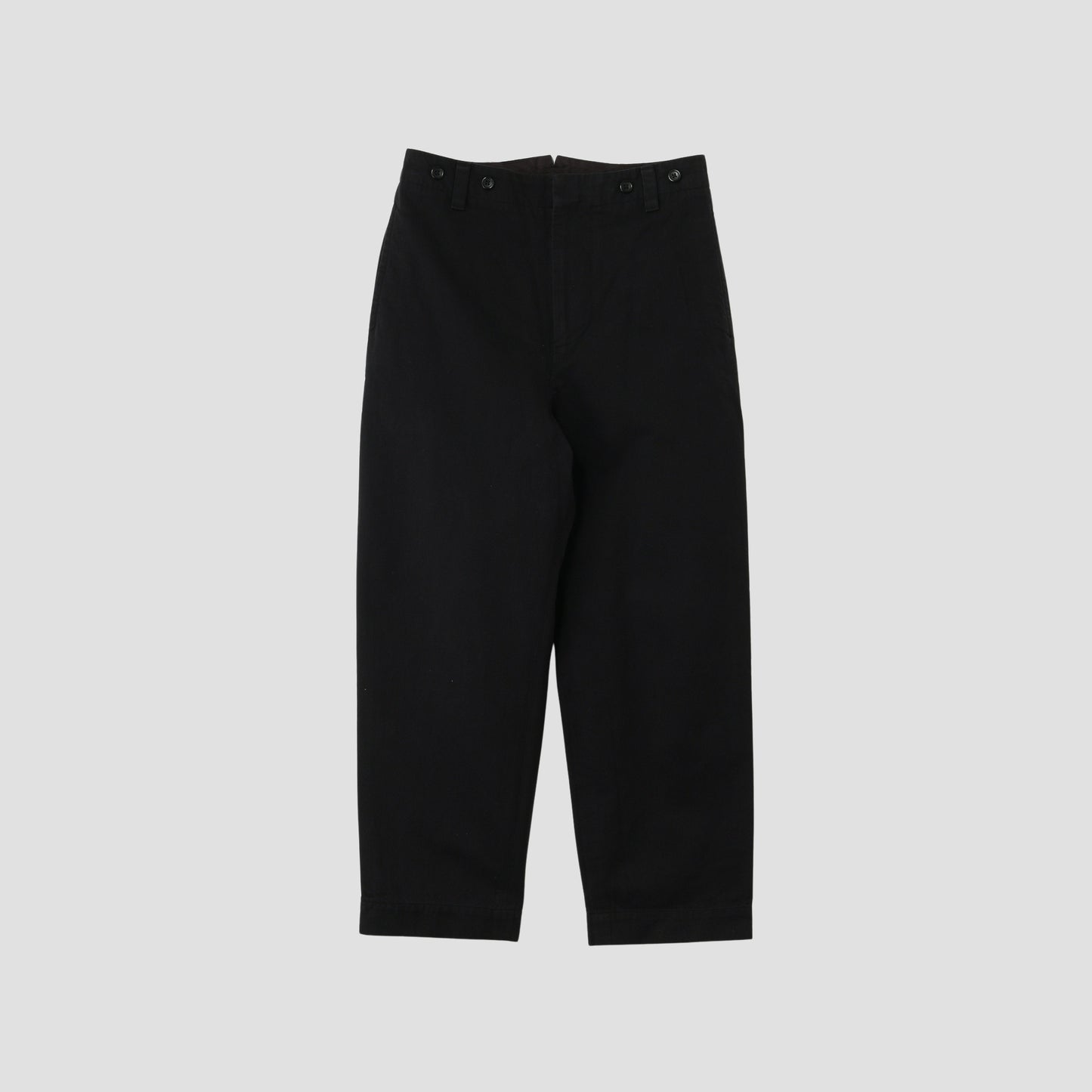 DENSE COTTON TWILL TROUSERS