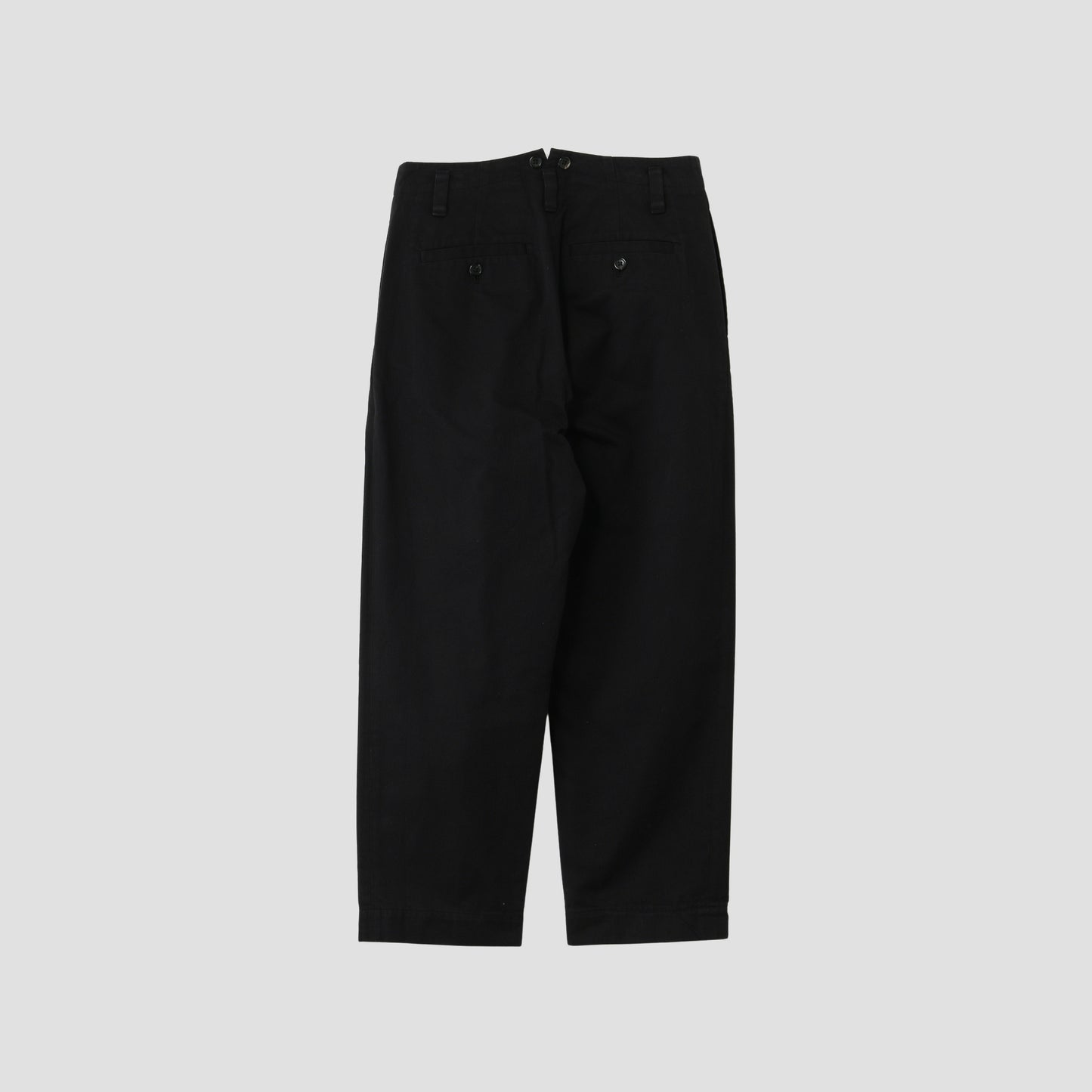 DENSE COTTON TWILL TROUSERS