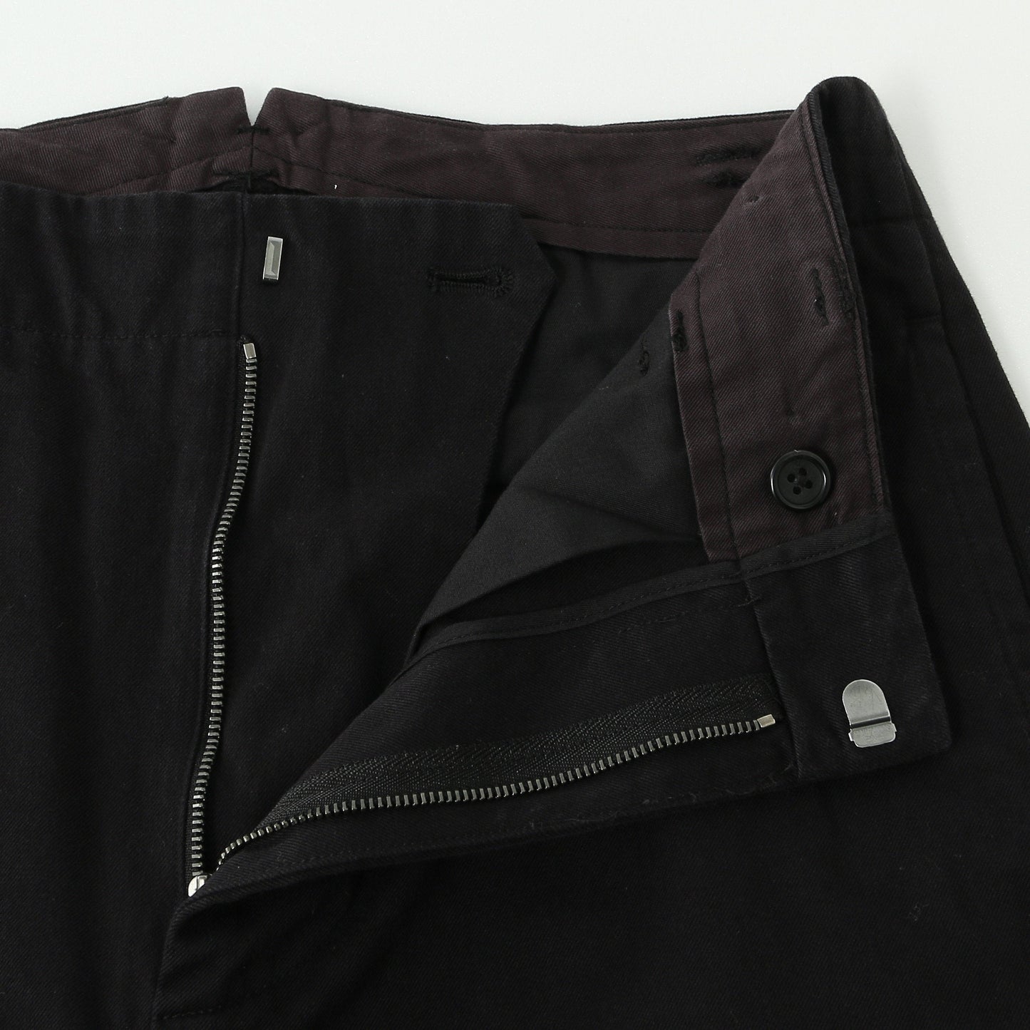 DENSE COTTON TWILL TROUSERS