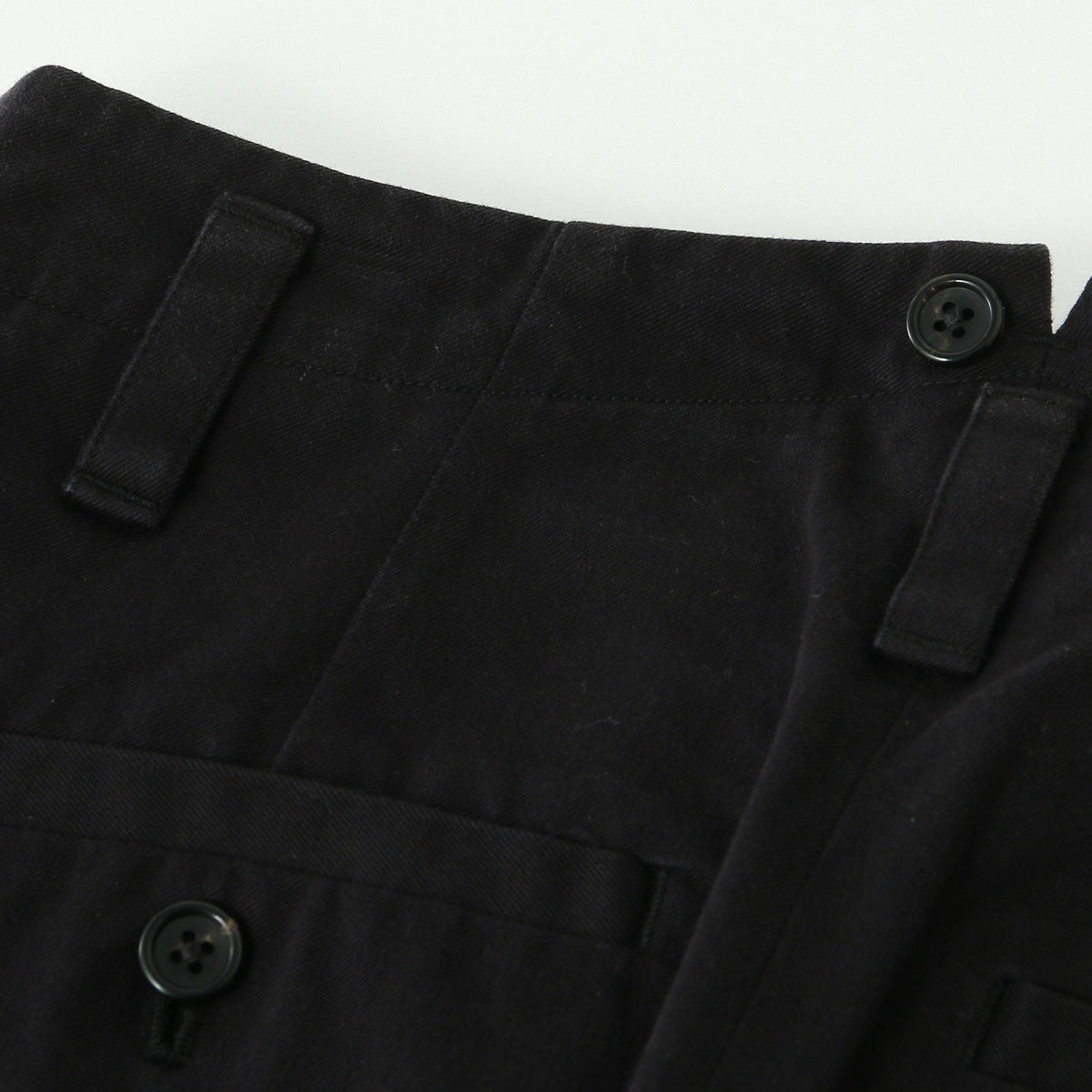 DENSE COTTON TWILL TROUSERS