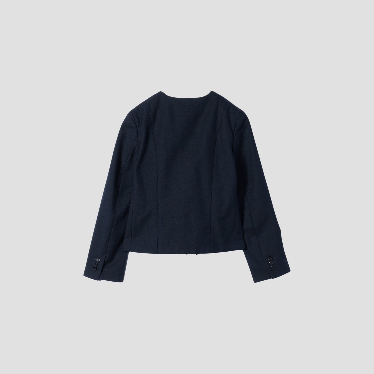 WASHED WOOL SERGE JACKET