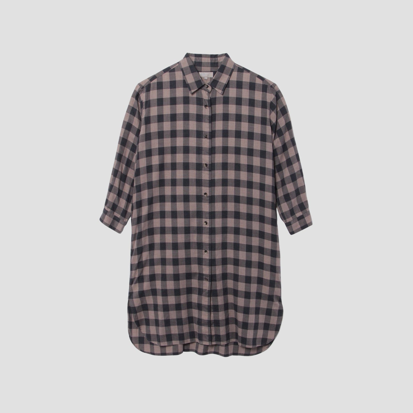 LARGE GINGHAM COTTON DRESS