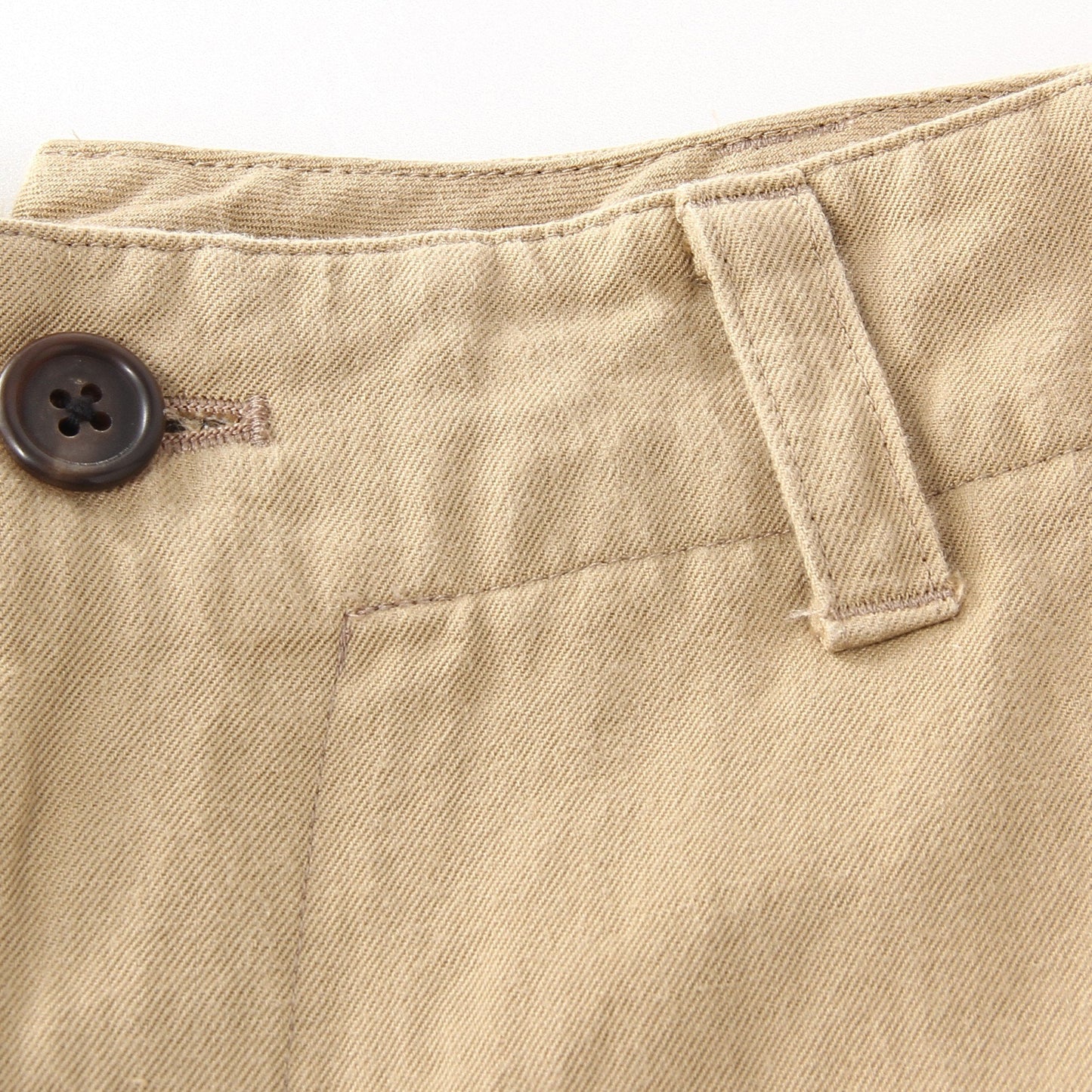 COTTON LINEN TWILL TROUSERS
