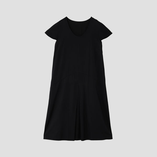 GLAZED COTTON CUPRA DRESS