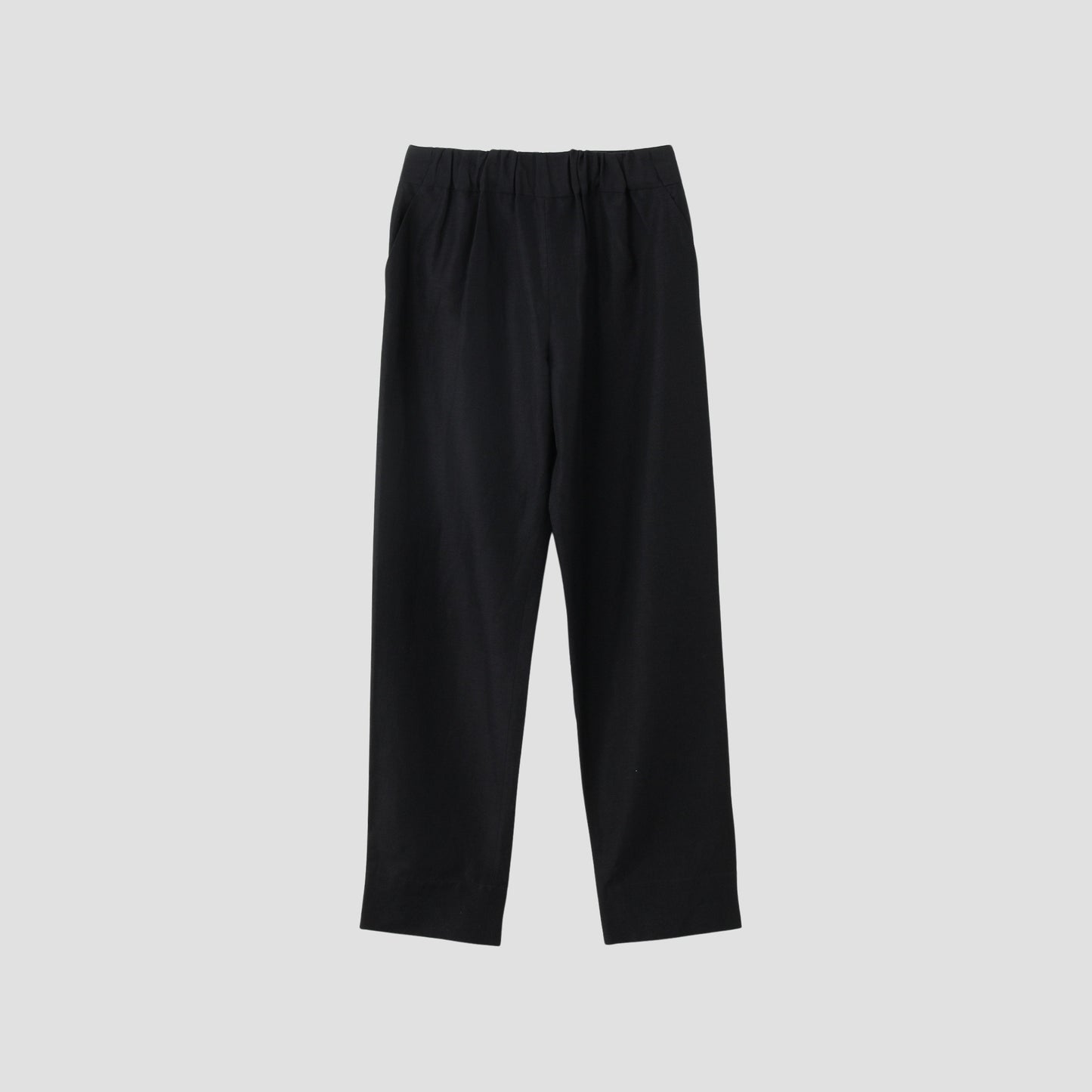 PLAINWEAVE WOOL LINEN TROUSERS