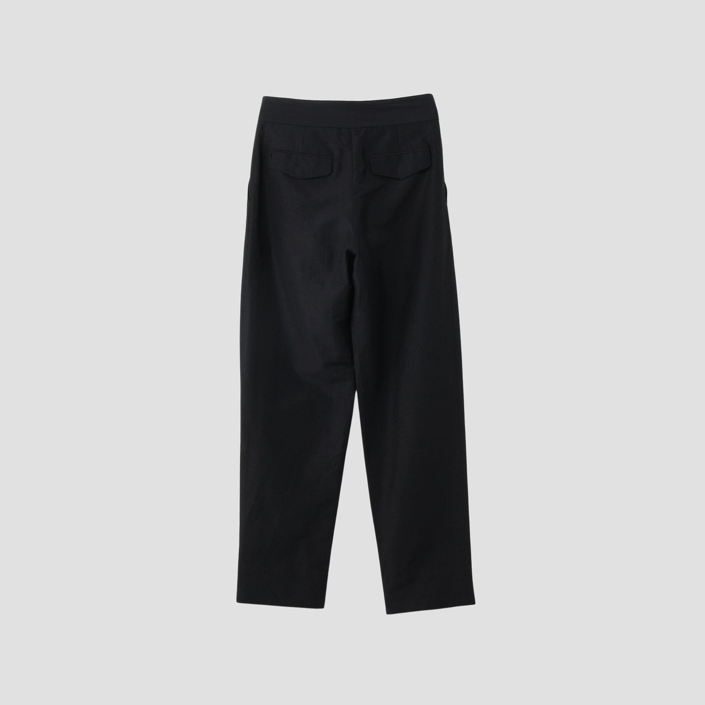 PLAINWEAVE WOOL LINEN TROUSERS