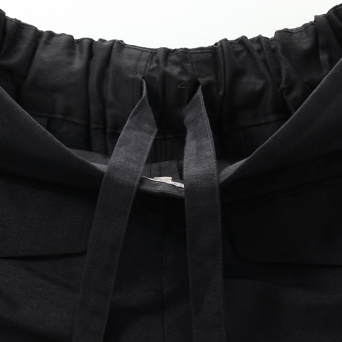 PLAINWEAVE WOOL LINEN TROUSERS