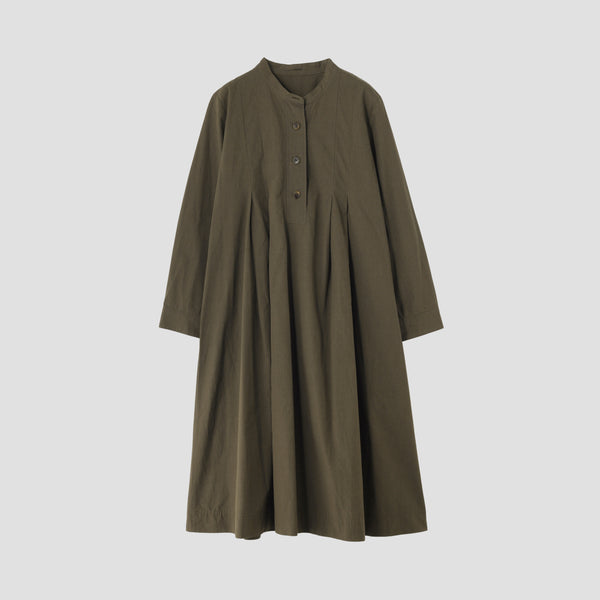 STIFF COTTON POPLIN DRESS