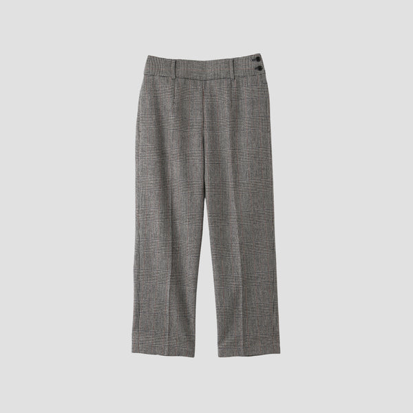 MULTI CHECK WOOL TROUSERS