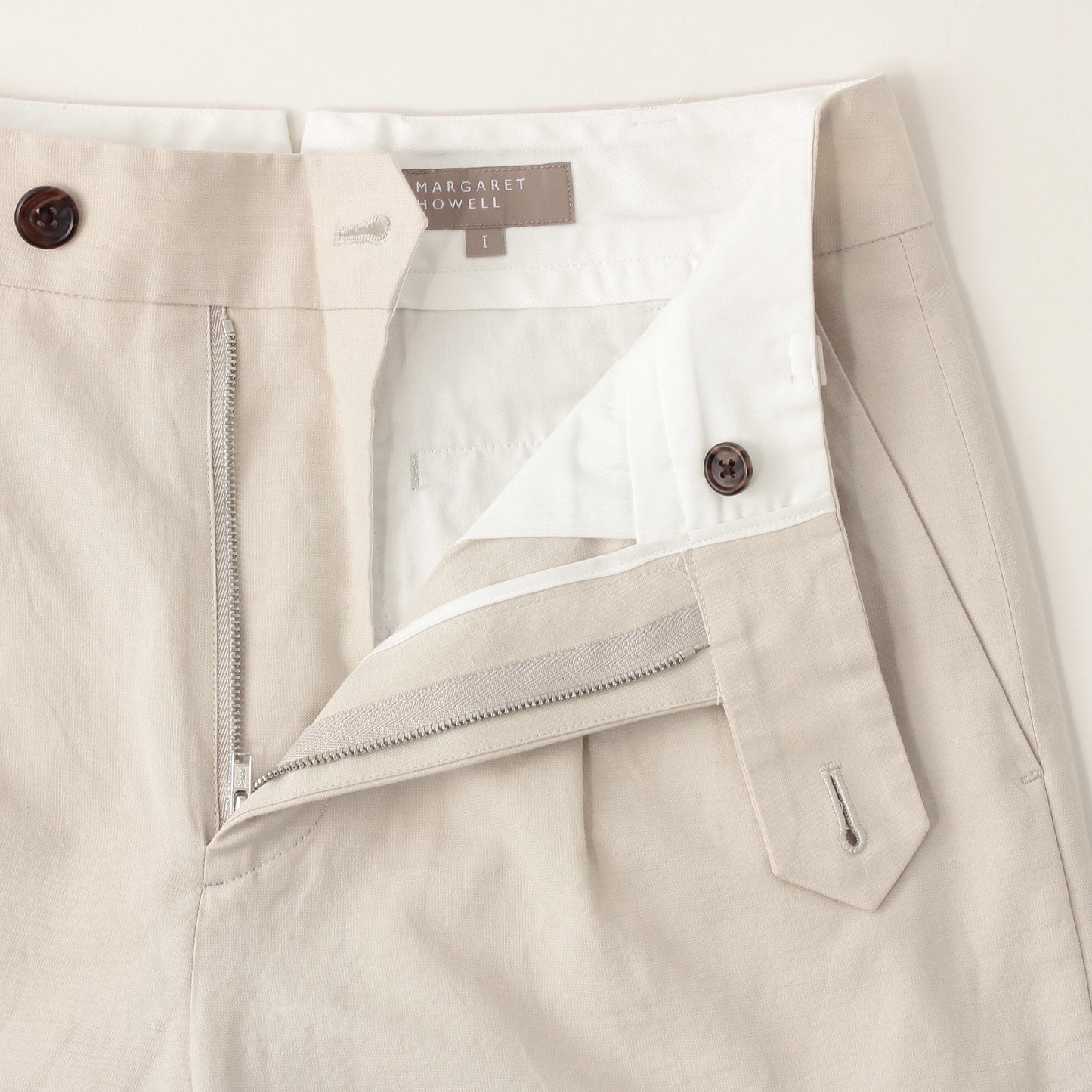 COTTON LINEN SILK TROUSERS