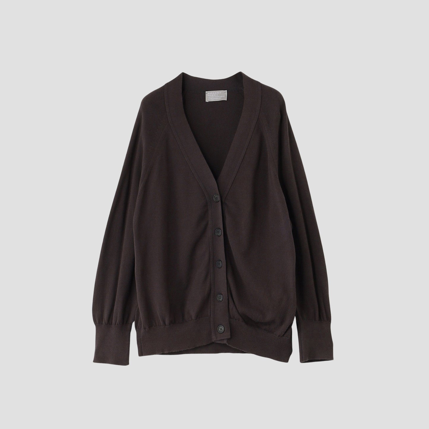 RELAXED V NECK CARDIGAN KNIT