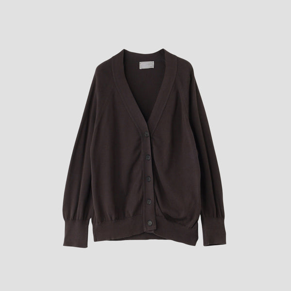 RELAXED V NECK CARDIGAN KNIT