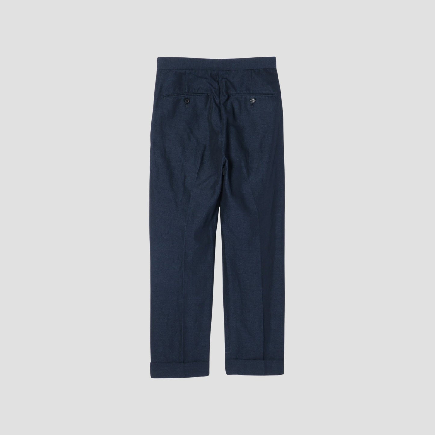 HIGH TWIST COTTON LINEN TROUSERS